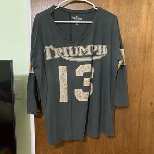 Triumph 3/4ths sleeve t-shirt